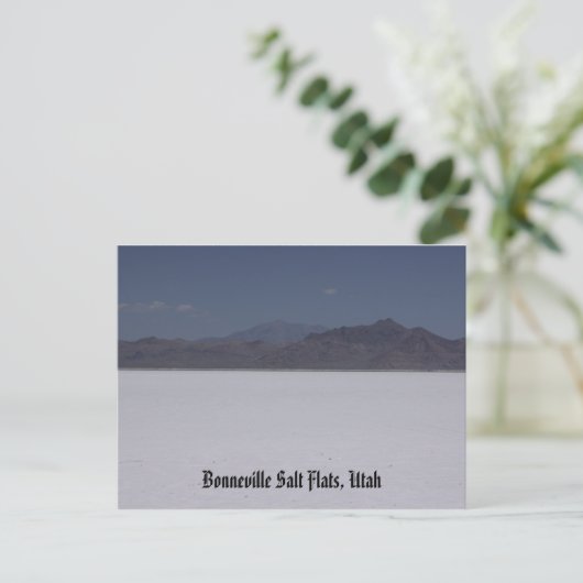 Bonneville Salt Flats, Utah Briefkaart (Staand voorkant)