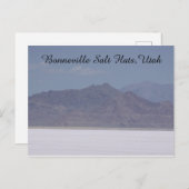 Bonneville Salt Flats, Utah Briefkaart (Voorkant / Achterkant)