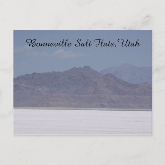 Bonneville Salt Flats, Utah Briefkaart (Voorkant)