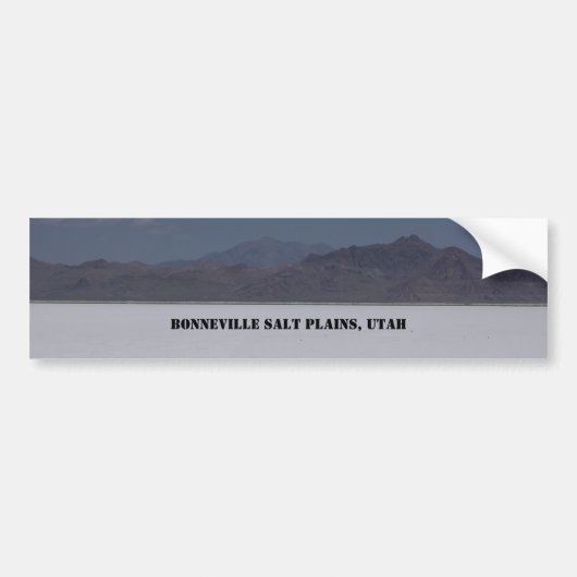 Bonneville Salt Flats, Utah Bumpersticker (Voorkant)