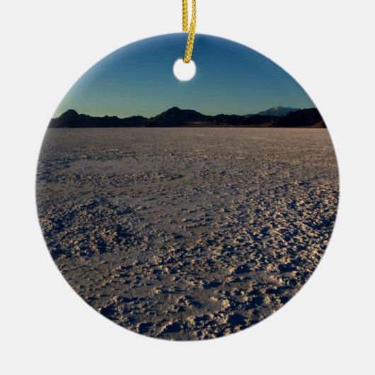 Bonneville Salt Flats, Utah Keramisch Ornament (Voorkant)