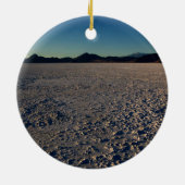 Bonneville Salt Flats, Utah Keramisch Ornament (Achterkant)