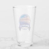 Bonneville Salt Flats Utah Travel Badge Glas (Achterkant)