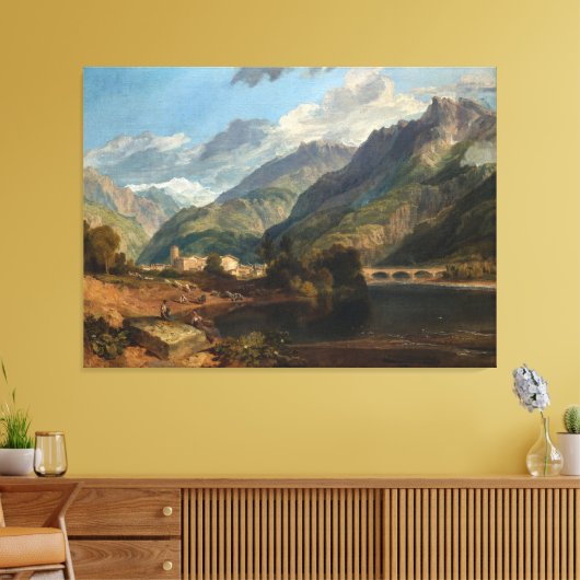 Bonneville, Savoy Canvas Afdruk (Insitu (Woonkamer))