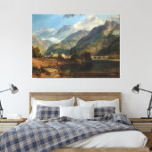 Bonneville, Savoy Canvas Afdruk (Insitu (Slaapkamer))