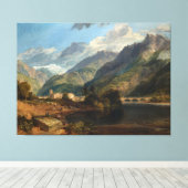 Bonneville, Savoy Canvas Afdruk (Insitu (Houten vloer))
