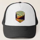 Bonneville Shoreline Trail Kleuren Trucker Pet (Voorkant)