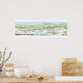 Bonneville Shoreline Trail Map Poster (Keuken)