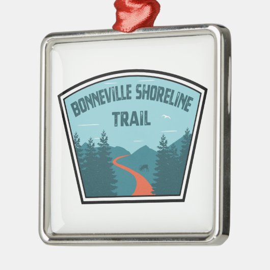 Bonneville Shoreline Trail Metalen Ornament (Links)