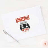 bonneville zout flats racen ovale sticker (Envelop)