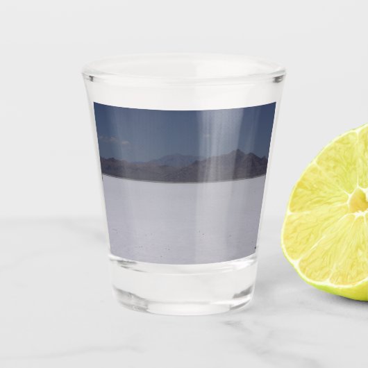 Bonneville-zoutvlakte Shot Glas (Voorkant)