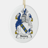 Bonney Family Crest Keramisch Ornament (Rechts)