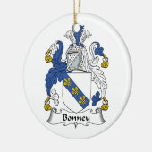 Bonney Family Crest Keramisch Ornament (Links)