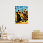 Bonnie and Clyde Fooling Around 1934 AI Painting Poster (Keuken)