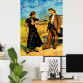 Bonnie and Clyde Fooling Around 1934 AI Painting Poster (Thuiskantoor)