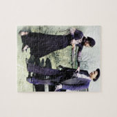Bonnie and Clyde Fooling rond 1934 Color Redux Legpuzzel (Horizontaal)