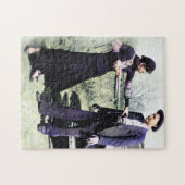Bonnie and Clyde Fooling rond 1934 Color Redux Legpuzzel (Horizontaal)