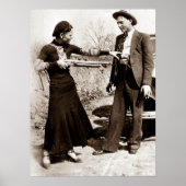 Bonnie and Clyde Fooling rond 1934 groot Poster (Voorkant)