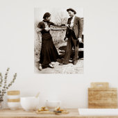 Bonnie and Clyde Fooling rond 1934 groot Poster (Keuken)