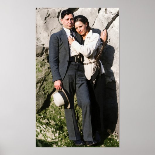 Bonnie And Clyde Omhelzing 1933 Geremasterd Poster (Voorkant)