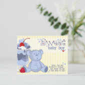 Bonnie Blue Beer Shower-uitnodiging Uitnodiging Briefkaart (Staand voorkant)