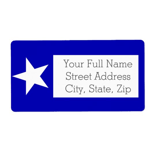 Bonnie Blue Flag Etiket (Voorkant)