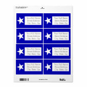 Bonnie Blue Flag Etiket (Full Sheet)