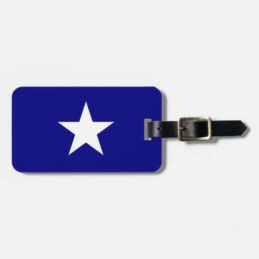 Bonnie Blue Flag met Lone White Star Bagagelabel (Voorkant horizontaal)