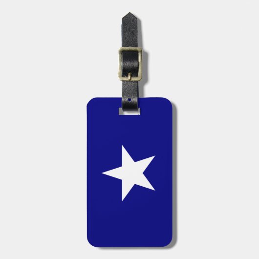 Bonnie Blue Flag met Lone White Star Bagagelabel (Voorkant verticaal)