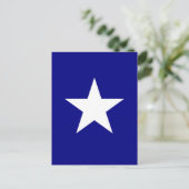 Bonnie Blue Flag met Lone White Star Briefkaart (Staand voorkant)