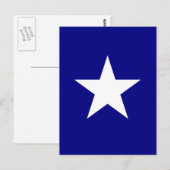 Bonnie Blue Flag met Lone White Star Briefkaart (Voorkant / Achterkant)