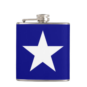 Bonnie Blue Flag met Lone White Star Flask Heupfles