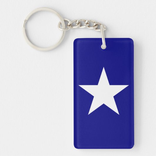 Bonnie Blue Flag met Lone White Star Sleutelhanger (Voorkant)