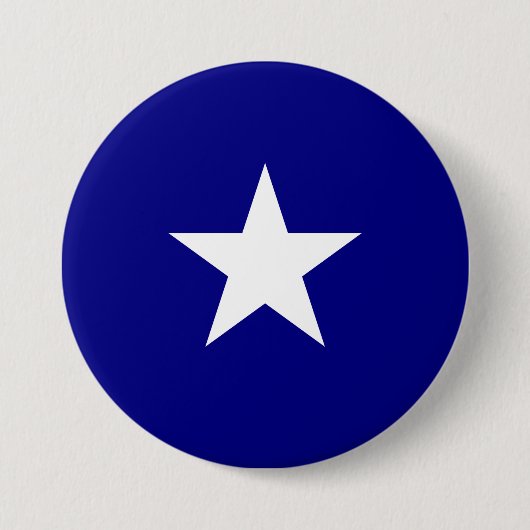 Bonnie Blue Flag Ronde Button 7,6 Cm (Voorkant)