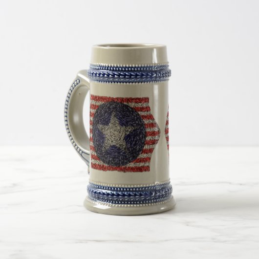 Bonnie Blue Flag van Van Gogh Bierpul (Voorkant links)