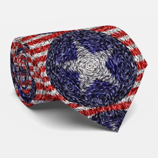 Bonnie Blue Flag van Van Gogh Stropdas (Opgerold)