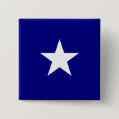 Bonnie Blue Flag Vierkante Button 5,1 Cm (Voorkant)