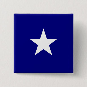 Bonnie Blue Flag Vierkante Button 5,1 Cm
