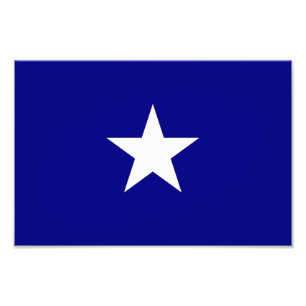 Bonnie Blue Flag White Star Foto Afdruk