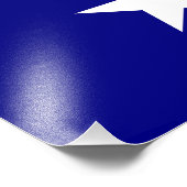 Bonnie Blue Flag White Star Foto Afdruk (Hoek)