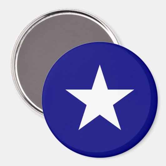 Bonnie Blue Flag White Star Magneet (Voorkant / Achterkant)