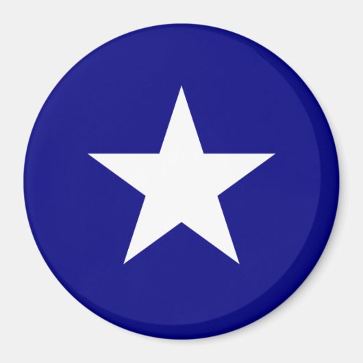 Bonnie Blue Flag White Star Magneet (Voorkant)