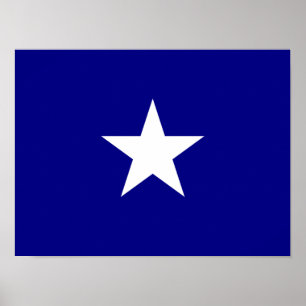 Bonnie Blue Flag White Star Poster