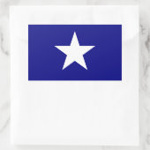 Bonnie Blue Flag White Star Rechthoekige Sticker (Tas)