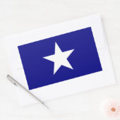 Bonnie Blue Flag White Star Rechthoekige Sticker (Envelop)