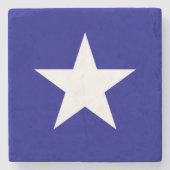 Bonnie Blue Flag White Star Stenen Onderzetter (Voorkant)