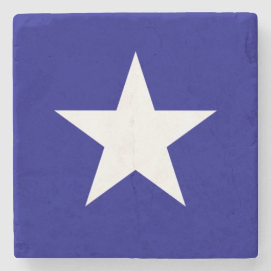Bonnie Blue Flag White Star Stenen Onderzetter (Voorkant)