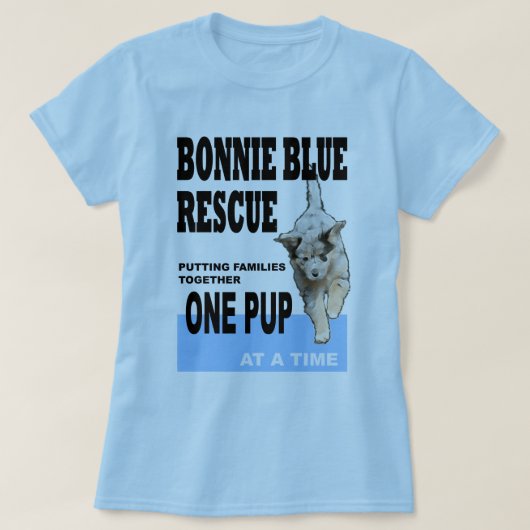 Bonnie Blue Rescue damesshirt T-shirt (Design voorkant)