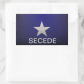 Bonnie blue secede rechthoekige sticker (Tas)
