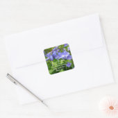 Bonnie Bluebell met Love Vierkante Sticker (Envelop)